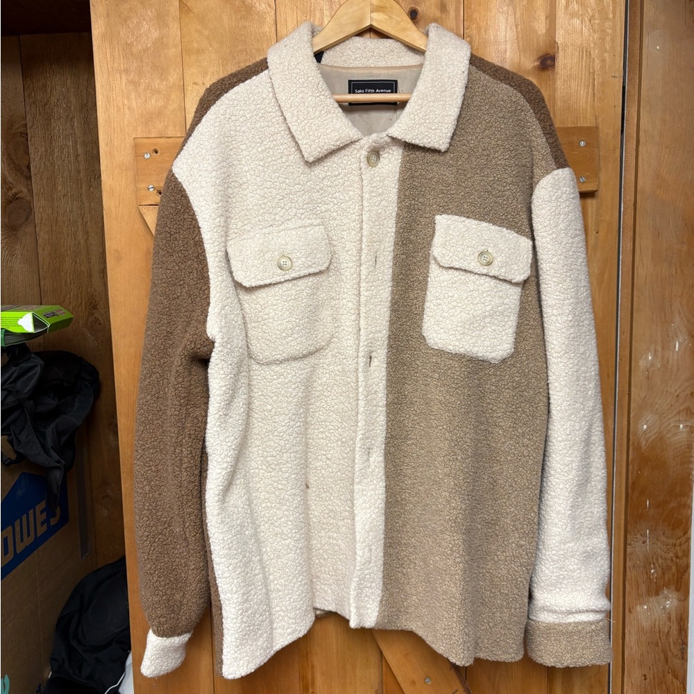 Saks Fifth Avenue Sherpa Button Down